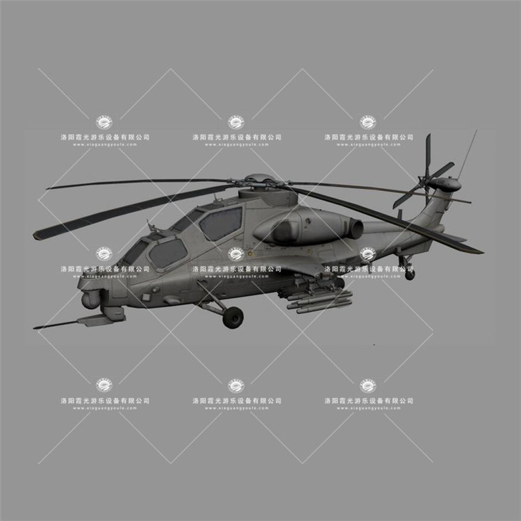 济南武装直升机3D模型